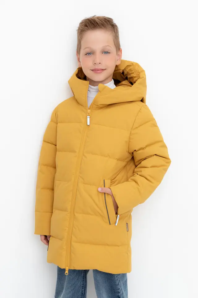 Пальто для мальчика с натуральным гипоаллергенным утеплителем