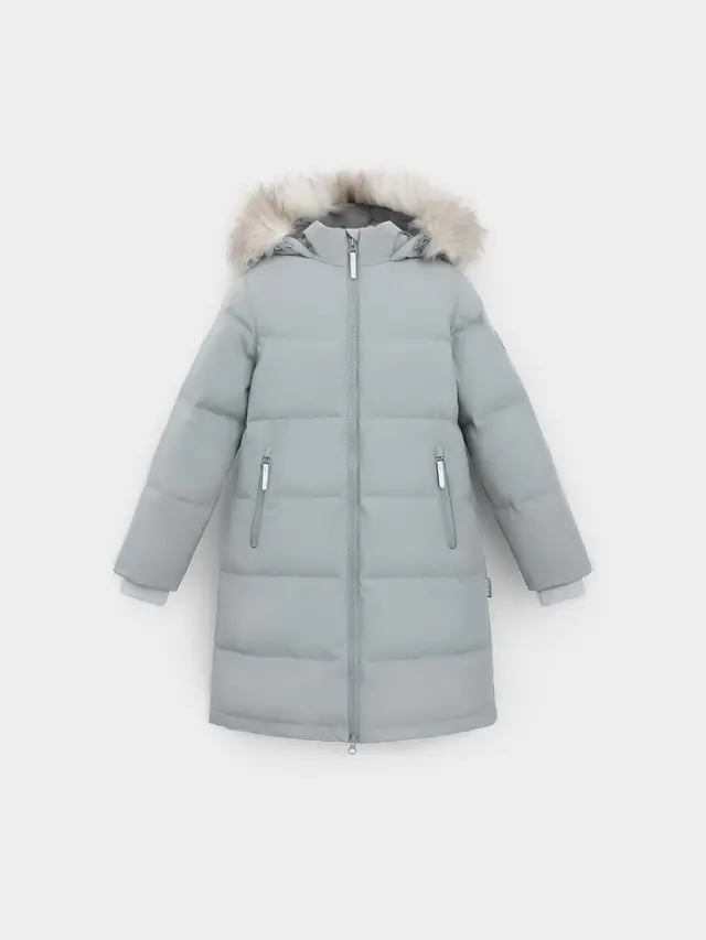 Пальто зимнее с утеплителем из натурального пуха и пера