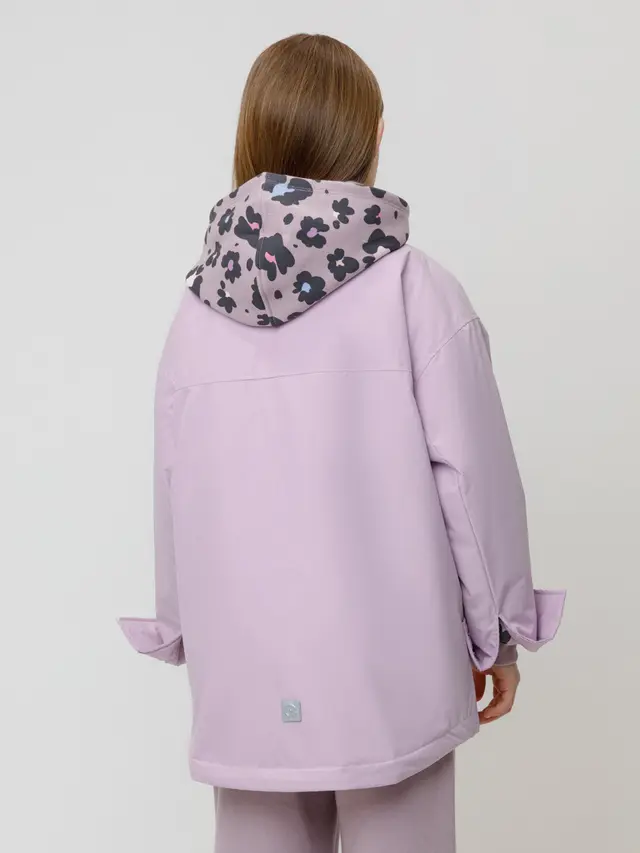 Куртка-рубашка для девочки с утеплителем
