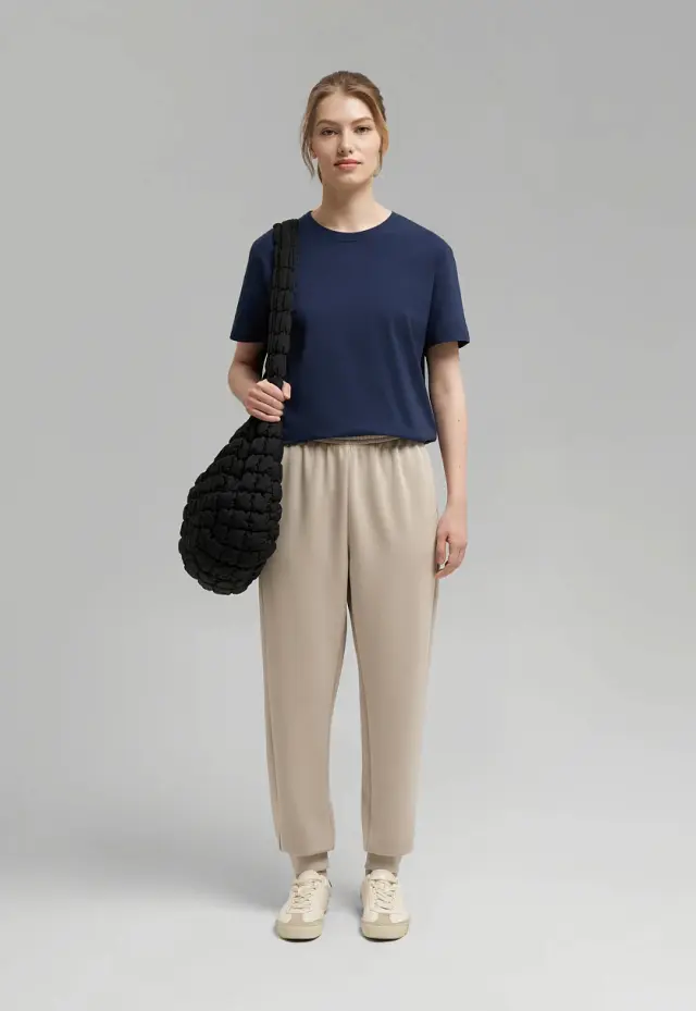 Свободная футболка Comfort fit из хлопкового джерс