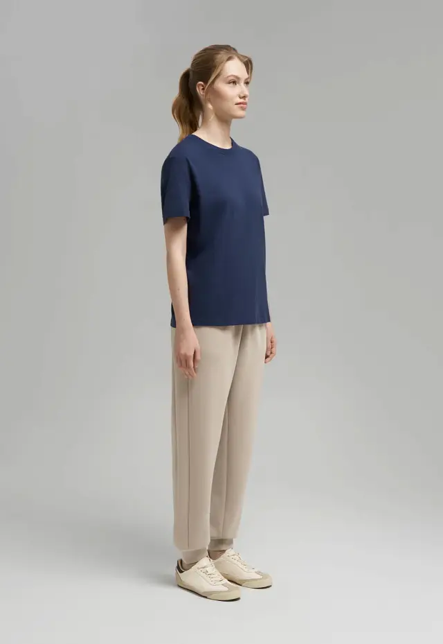 Свободная футболка Comfort fit из хлопкового джерс