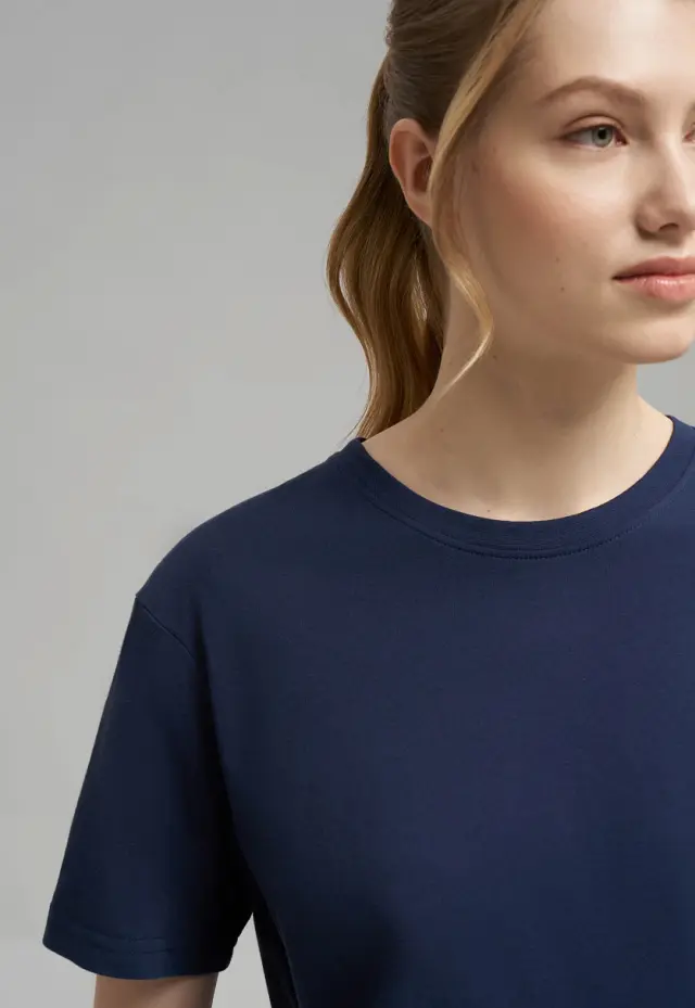 Свободная футболка Comfort fit из хлопкового джерс
