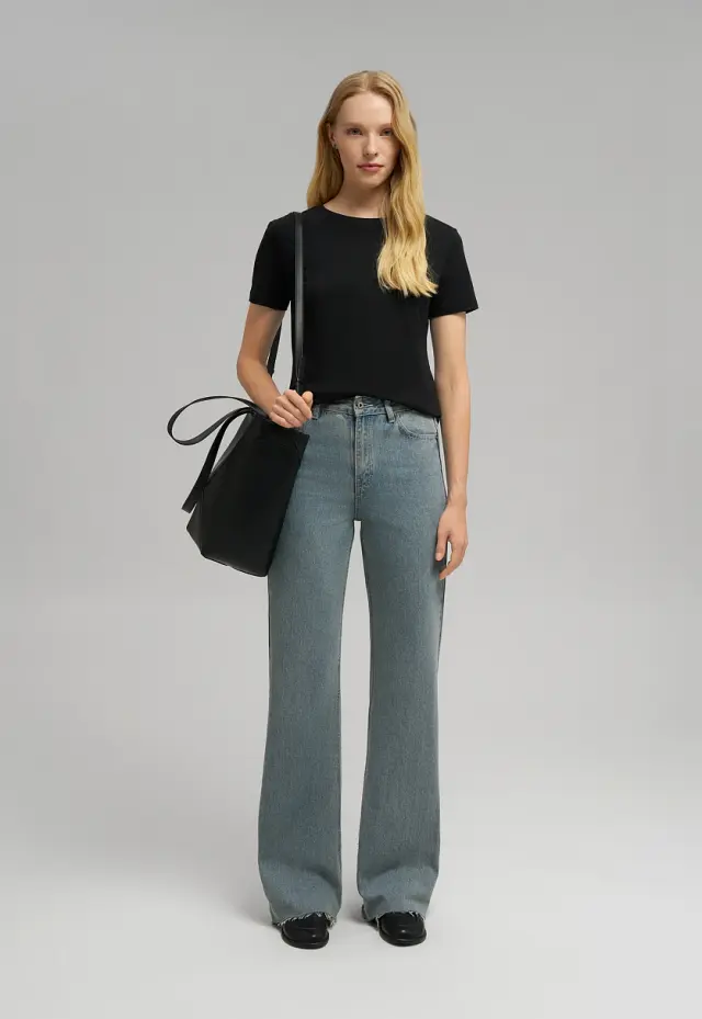 Приталенная футболка Original fit из джерси