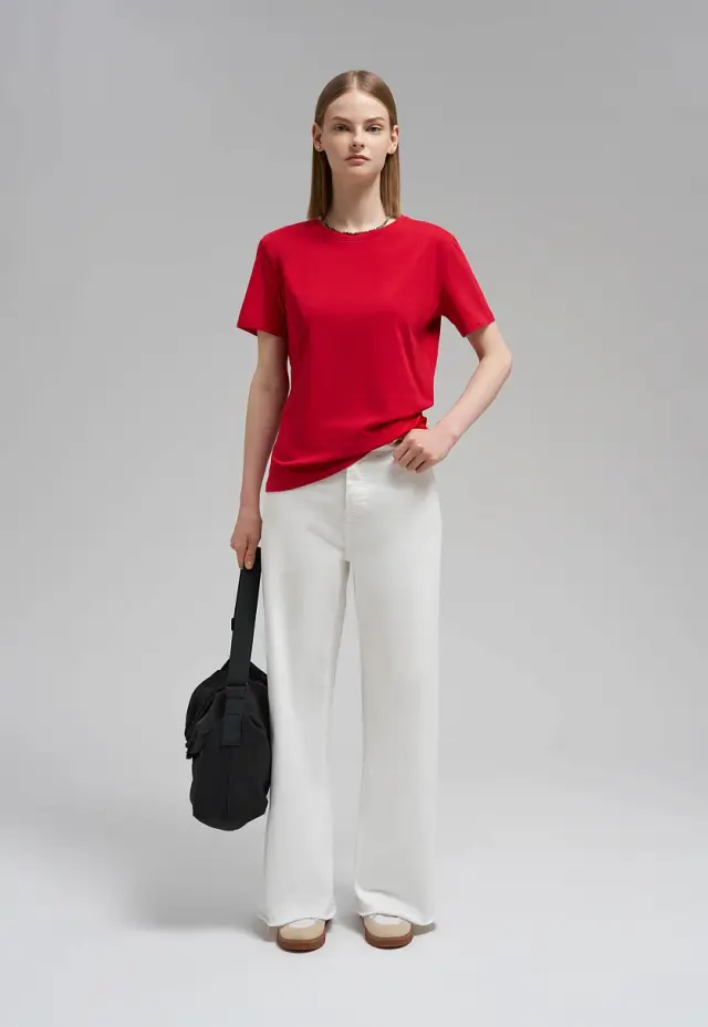 Приталенная футболка Original fit из джерси