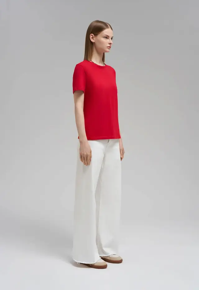 Приталенная футболка Original fit из джерси