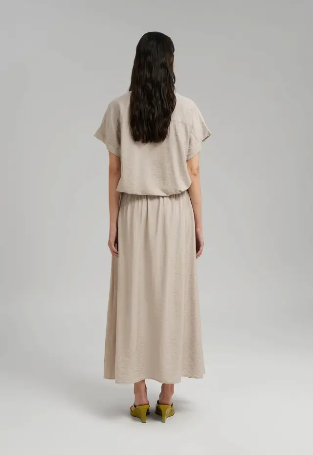 Юбка А-силуэта с эластичным поясом