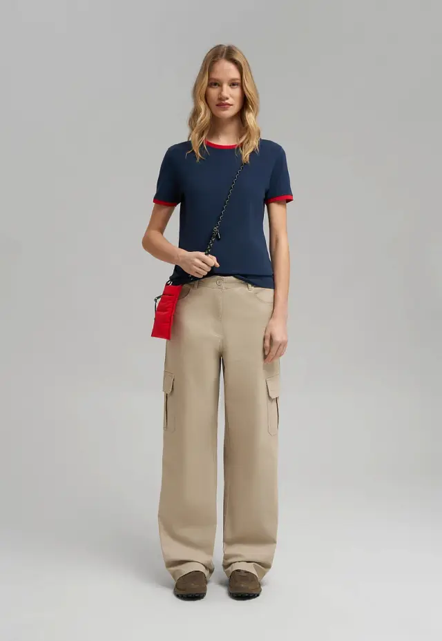 Футболка Slim fit из хлопкового джерси