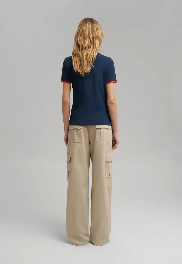 Футболка Slim fit из хлопкового джерси