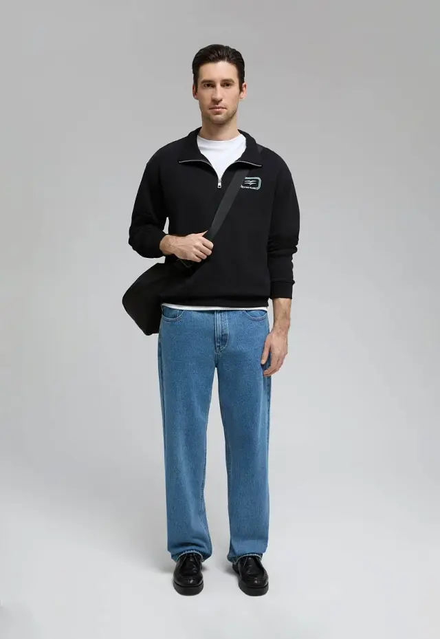 Джинсы wide leg fit мужские