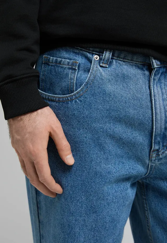 Джинсы wide leg fit мужские