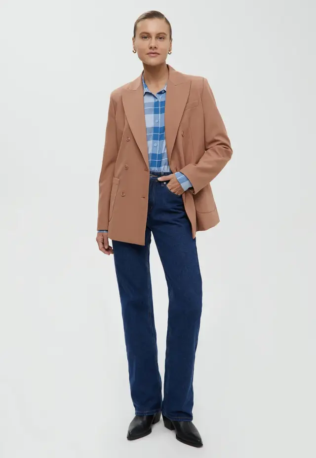 Джинсы straight fit женские