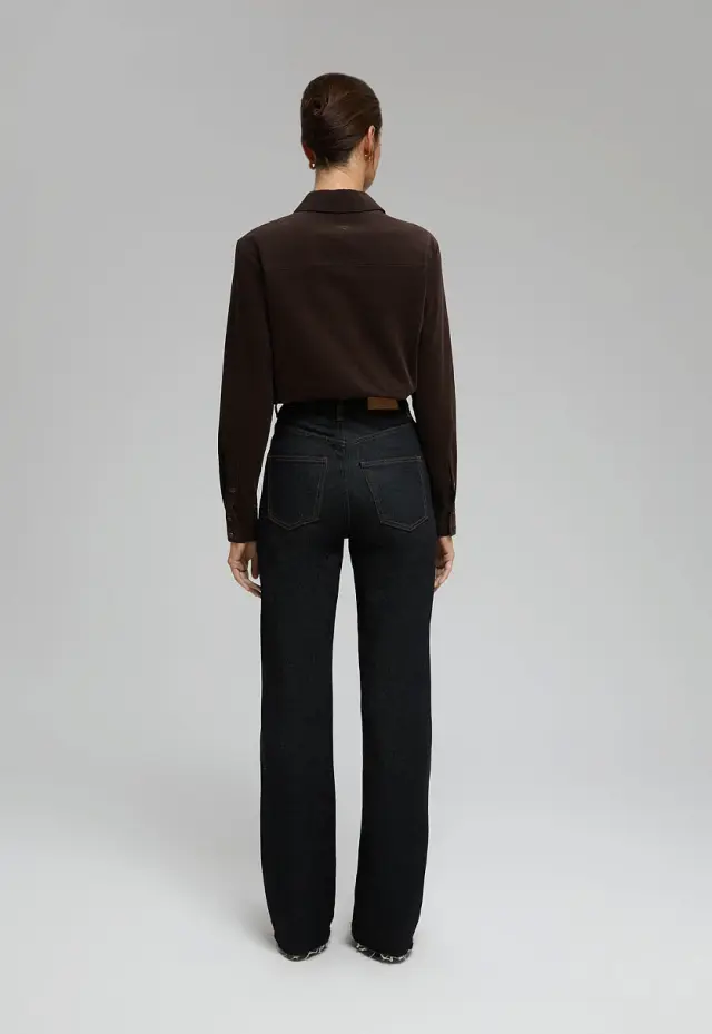 Джинсы flared fit женские