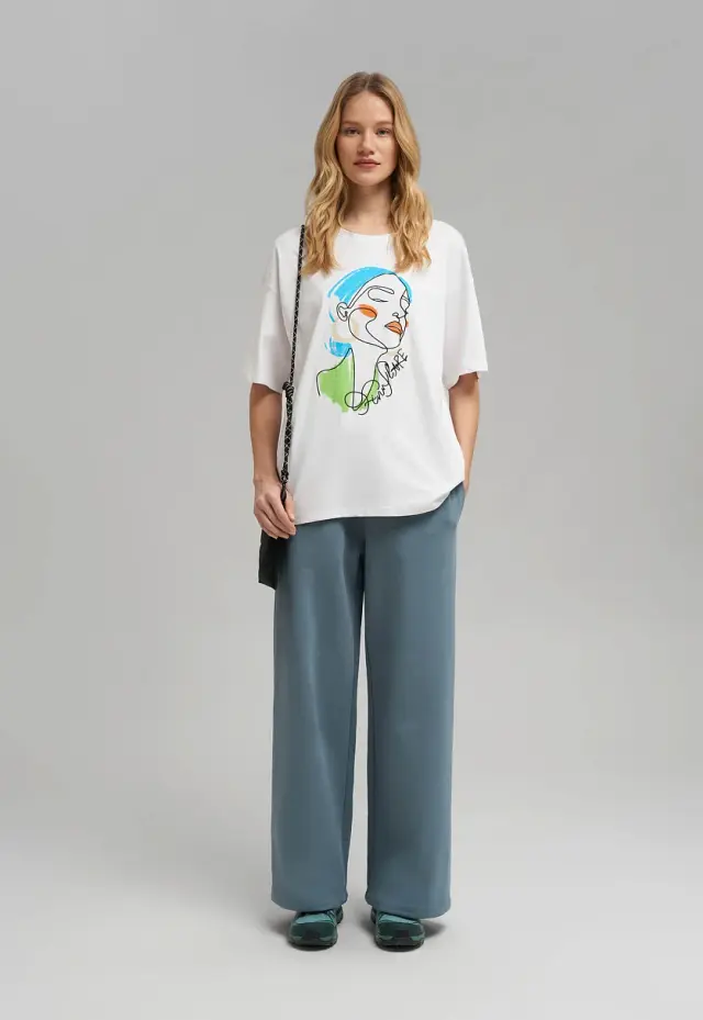 Футболка Oversize из хлопкового джерси