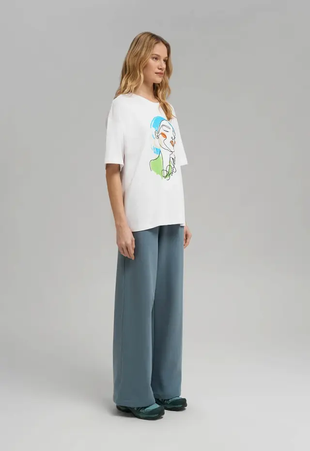 Футболка Oversize из хлопкового джерси