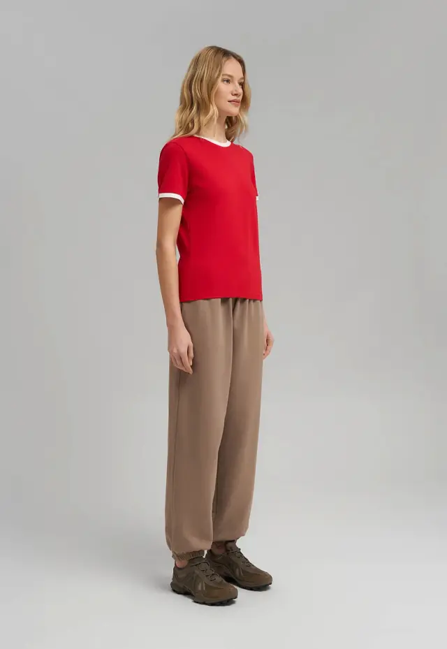 Футболка Slim fit из хлопкового джерси
