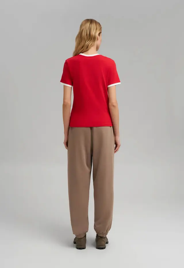 Футболка Slim fit из хлопкового джерси