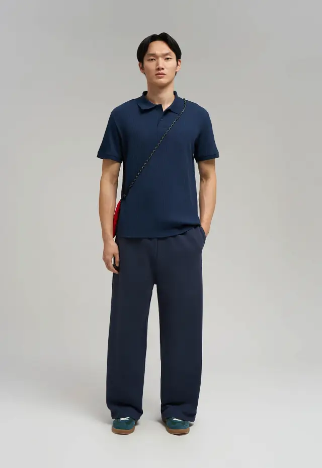 Поло Slim fit из хлопкового трикотажа