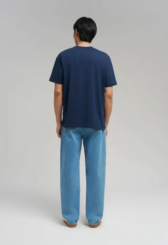 Свободная футболка Comfort fit из хлопкового джерс