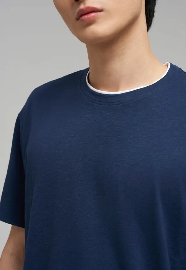 Свободная футболка Comfort fit из хлопкового джерс