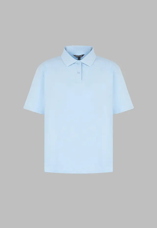 Свободное поло Comfort fit из хлопкового джерси