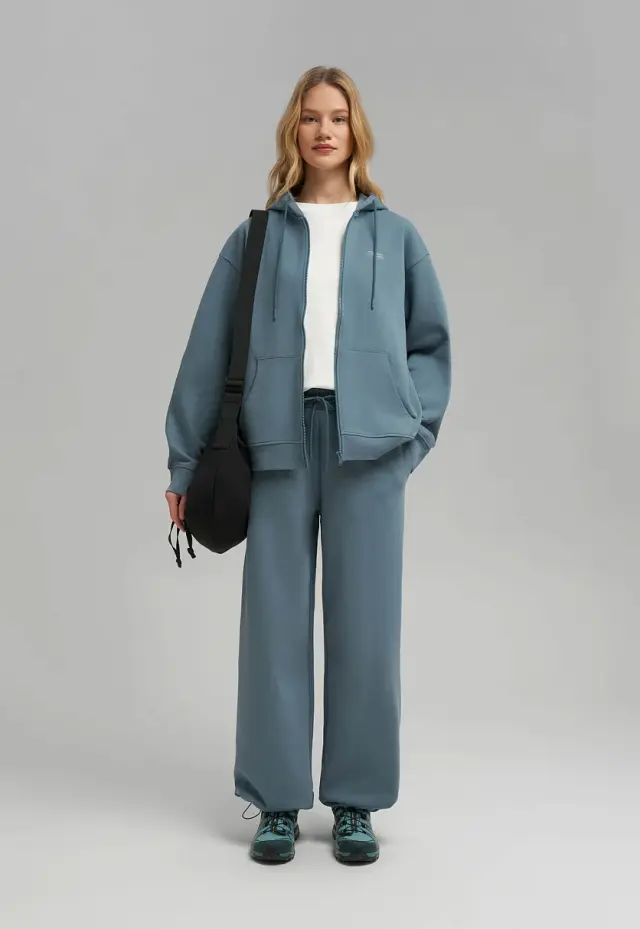 Трикотажные брюки Oversize из футера