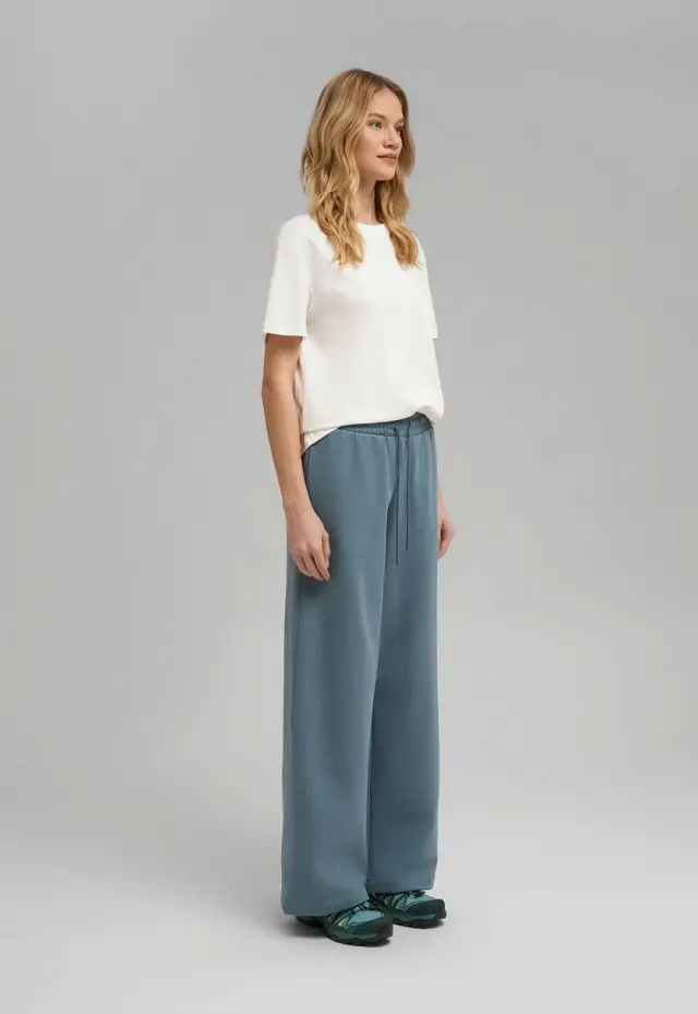 Трикотажные брюки Oversize из футера