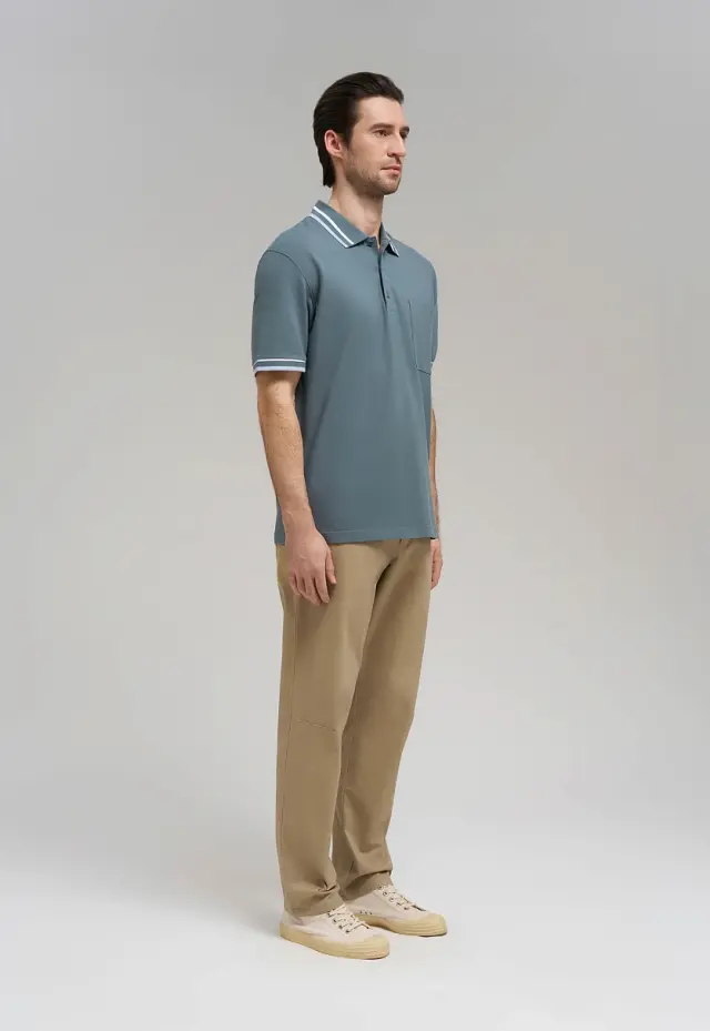 Поло Comfort fit из хлопка пике