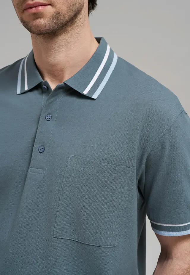 Поло Comfort fit из хлопка пике