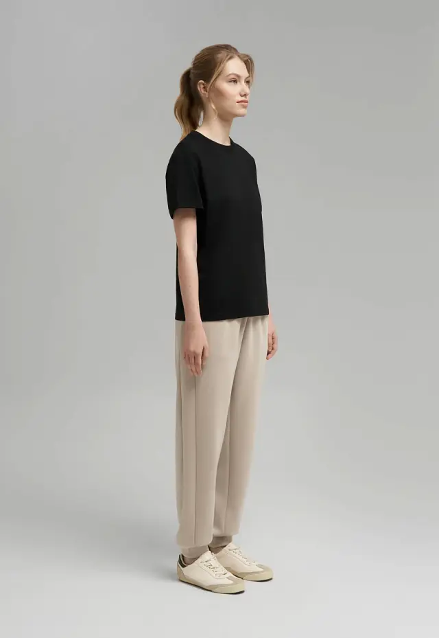 Свободная футболка Comfort fit из хлопкового джерс