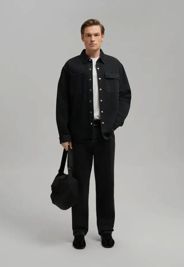 Джинсовая рубашка Oversize