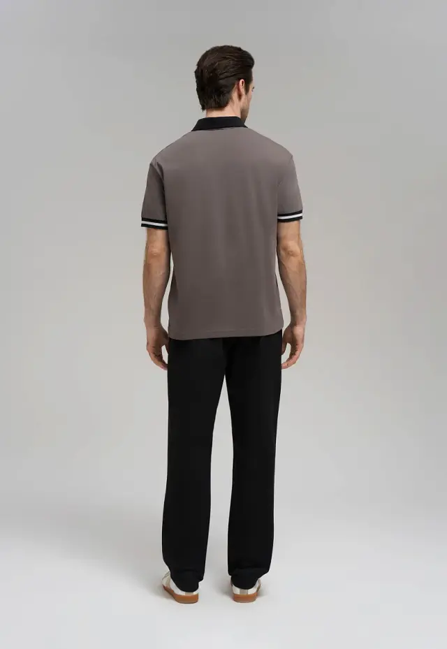Свободное поло Comfort fit из хлопкового джерси