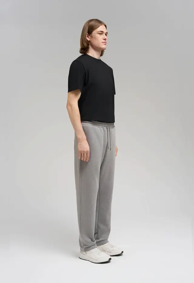 Прямые брюки Straight fit из футера