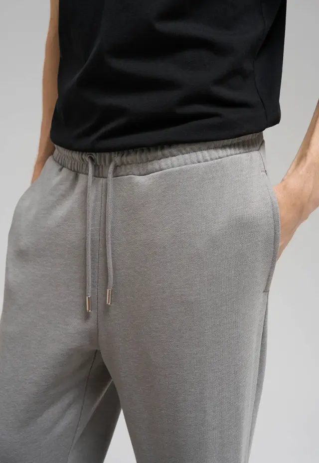 Прямые брюки Straight fit из футера