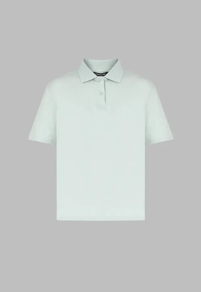 Свободное поло Comfort fit из хлопкового джерси
