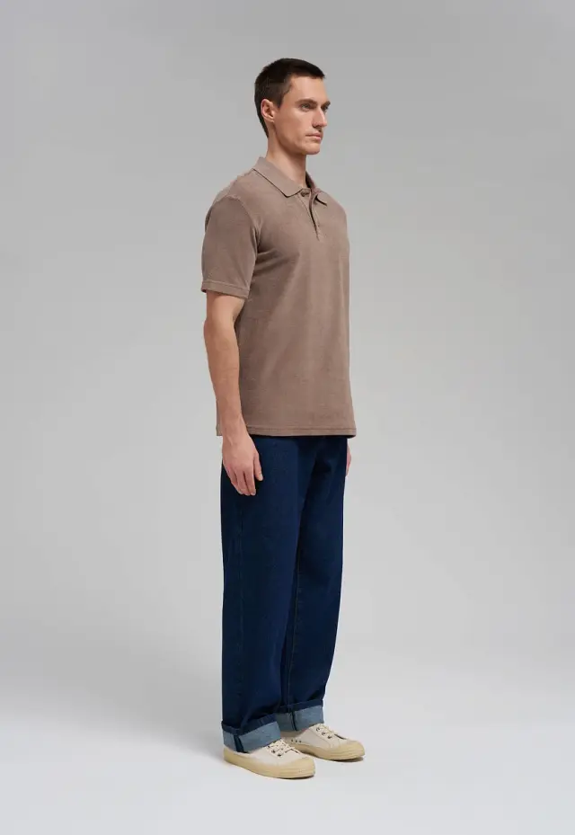Поло Comfort fit из хлопкового трикотажа