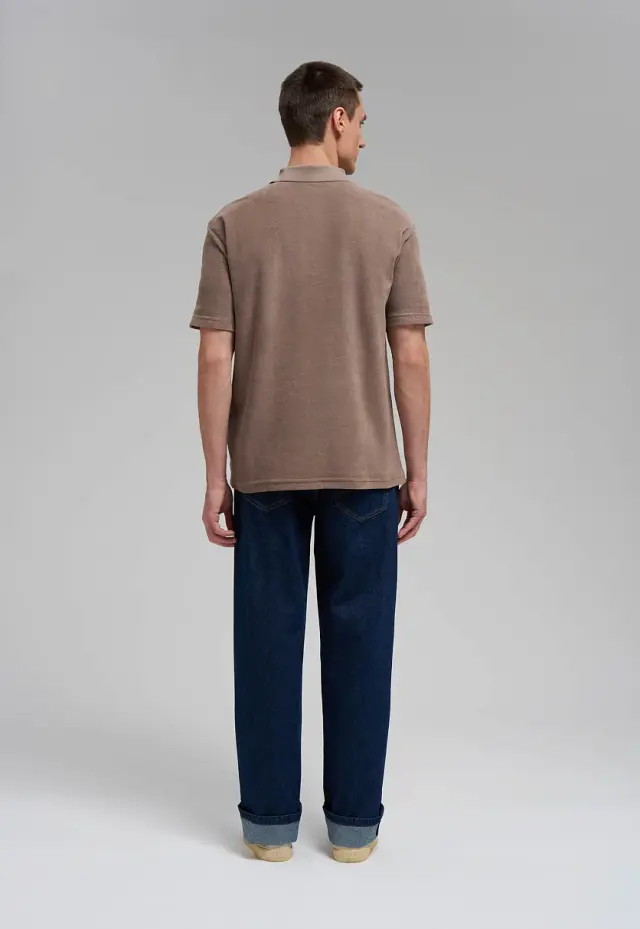 Поло Comfort fit из хлопкового трикотажа