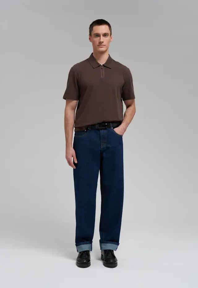 Поло Regular fit из хлопка пике