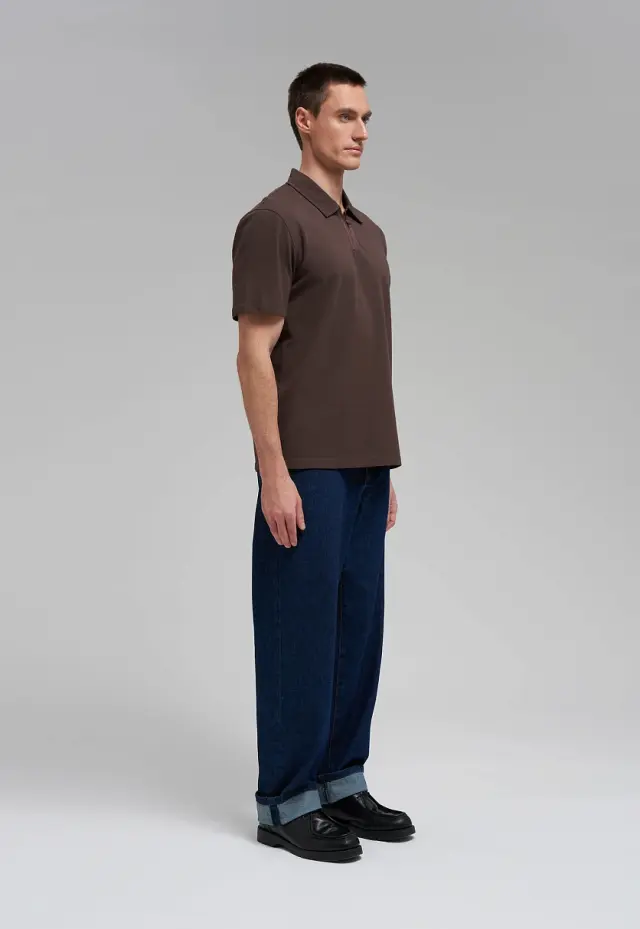 Поло Regular fit из хлопка пике