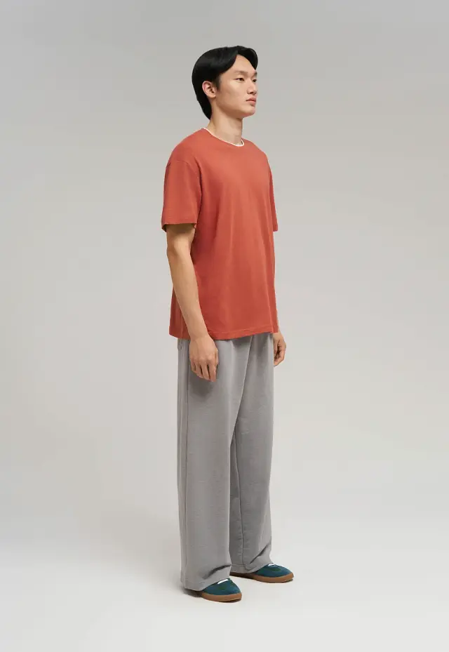 Свободная футболка Comfort fit из хлопкового джерс