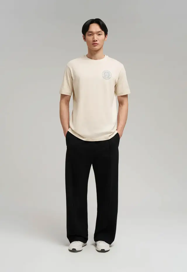 Свободная футболка Comfort fit из хлопкового джерс