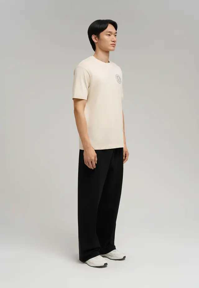 Свободная футболка Comfort fit из хлопкового джерс