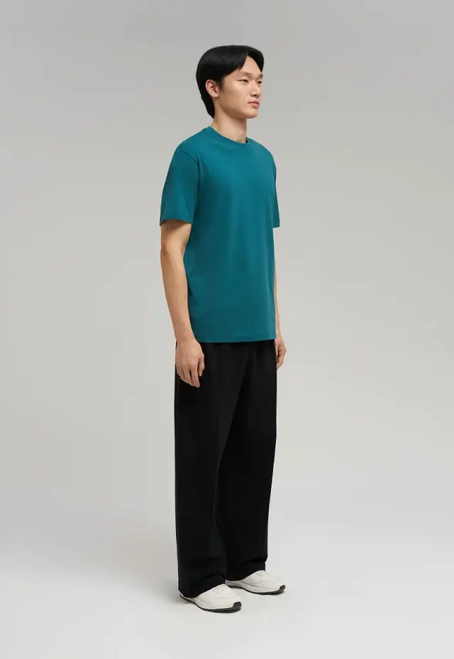 Свободная футболка Comfort fit из хлопкового джерс