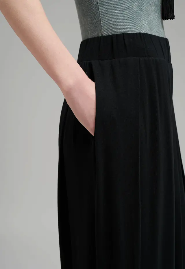 Легкие брюки-алладины из джерси