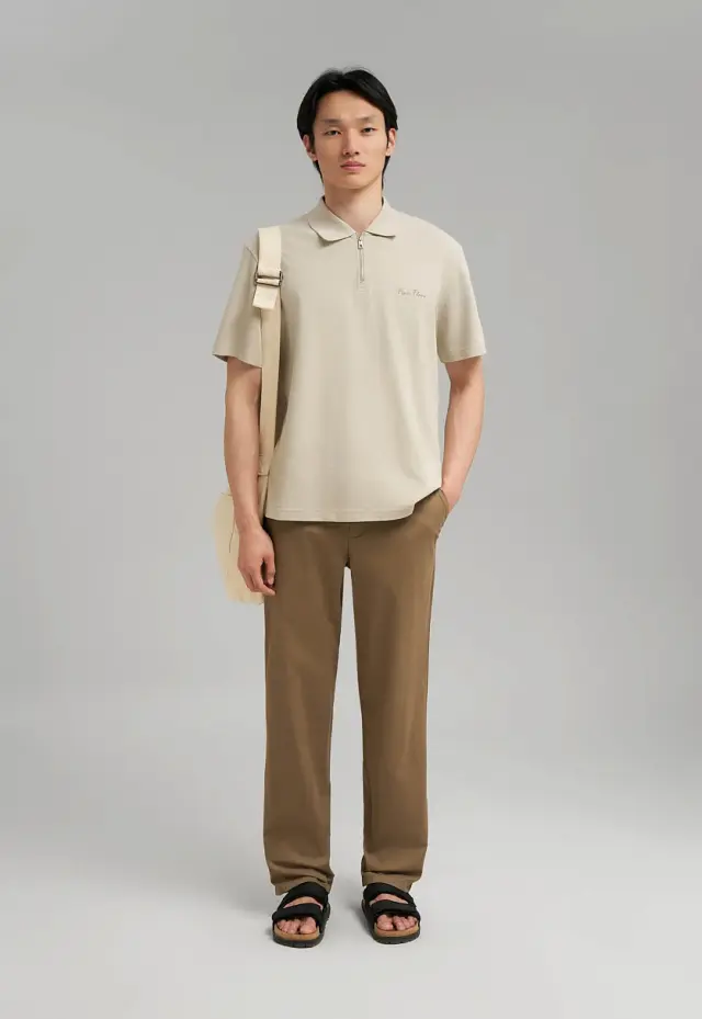 Прямые брюки из хлопка
