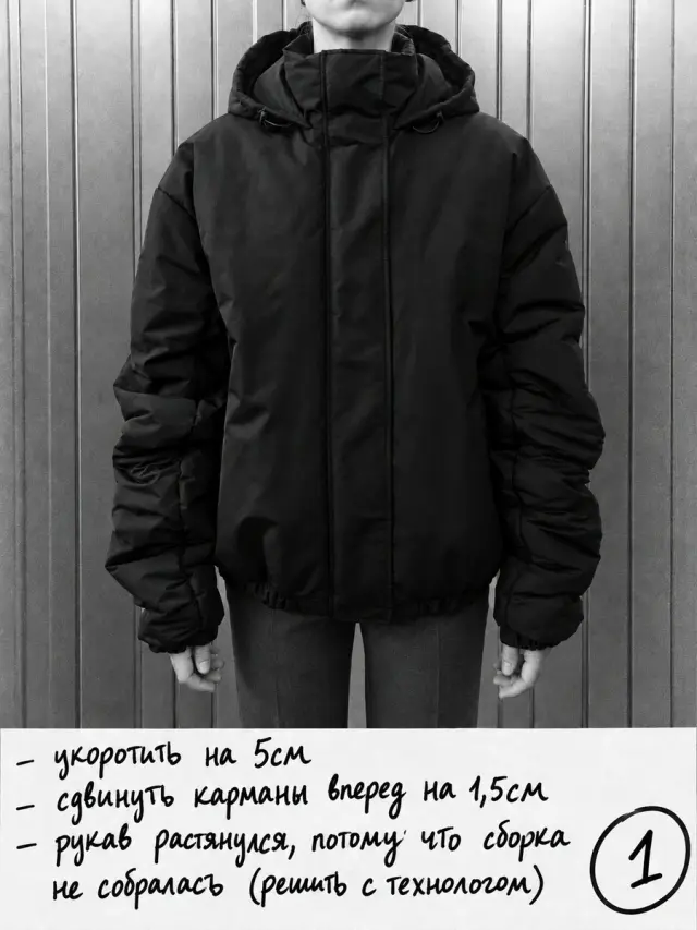 Куртка Саппоро со сборкой
