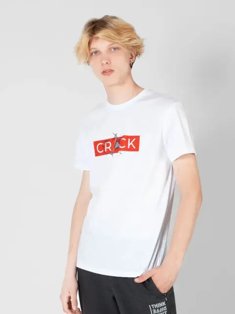 Peplos: Футболка мужская TS21102-R белый