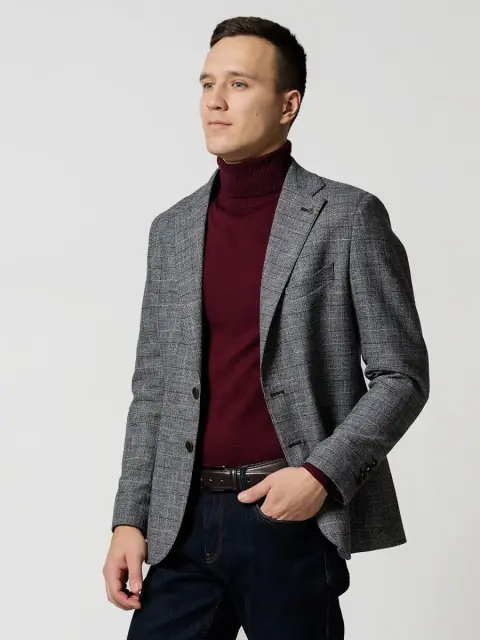 Peplos: Пиджак мужской JA20005-R серый