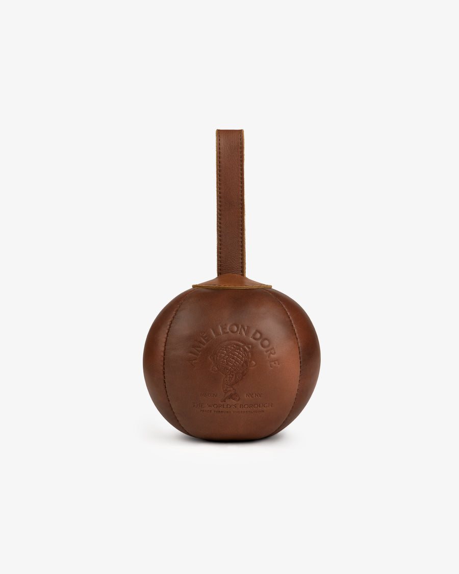 Гиря Atlas Vintage Leather в коричневой коже