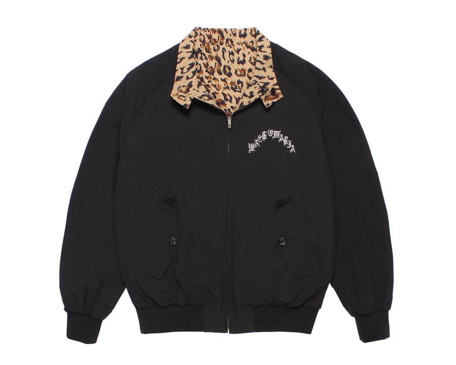 Baracuta G9 WACKO MARIA, чёрная сторона с вышивкой на груди