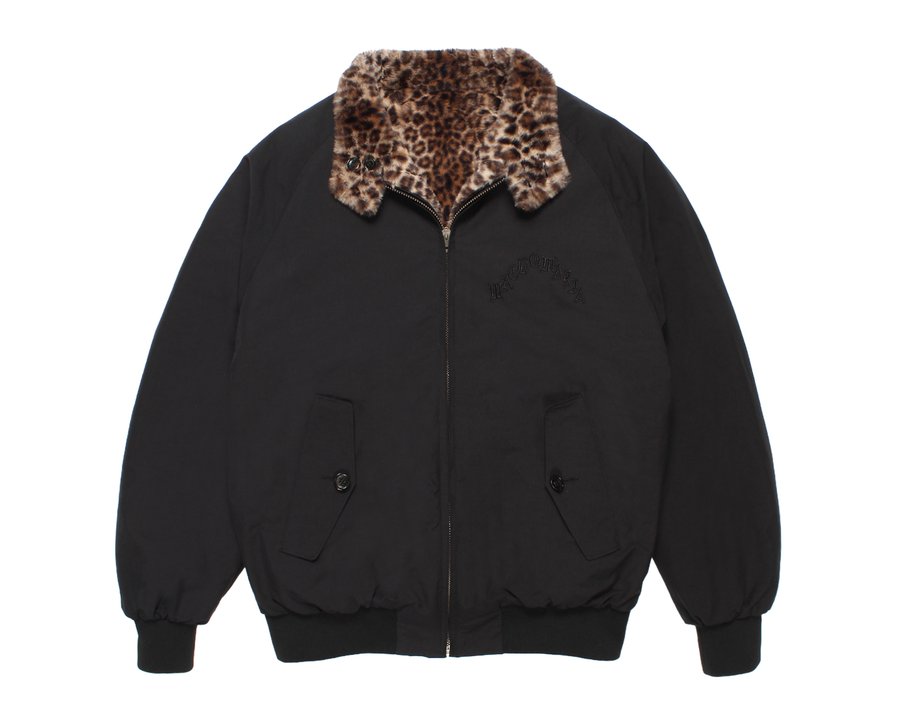 Baracuta G9 WACKO MARIA, чёрная сторона с меховым воротником